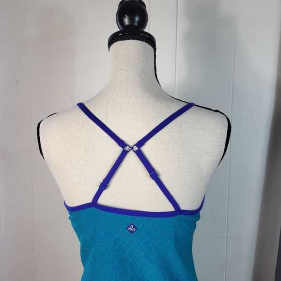 PRANA Blue Purple Textured Natural Athletic Sports Tank Size Medium - Picture 5 of 5
